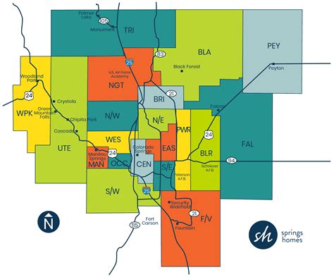 Zip Code Map of Colorado Springs Training and Certification Options